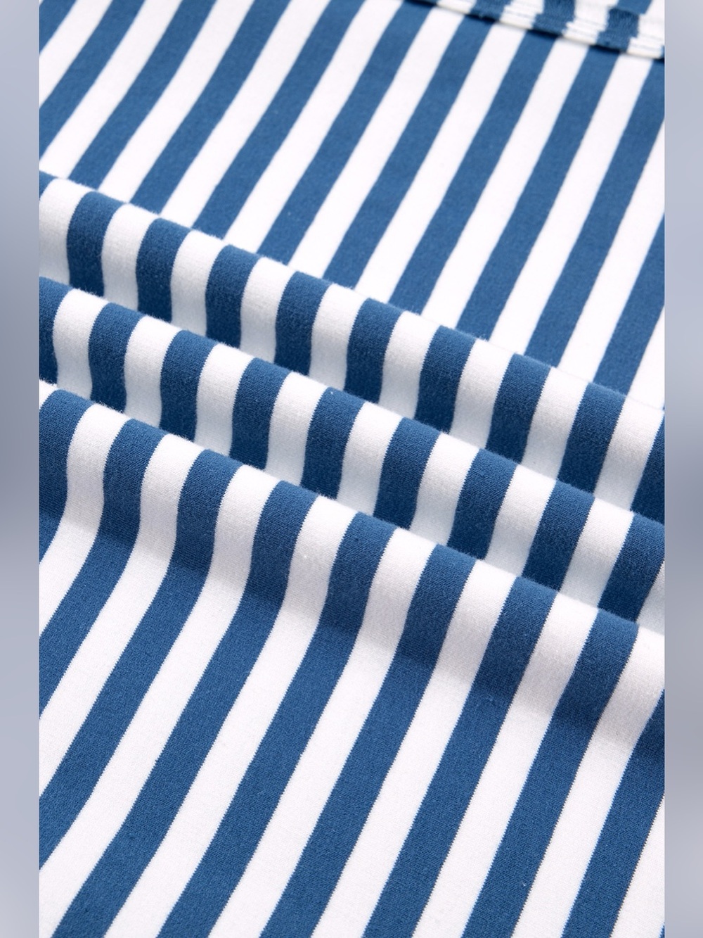 Stripe Color Block Trim Raw Seam Split Hem Loose Sweatshirt - Picture 15 of 16